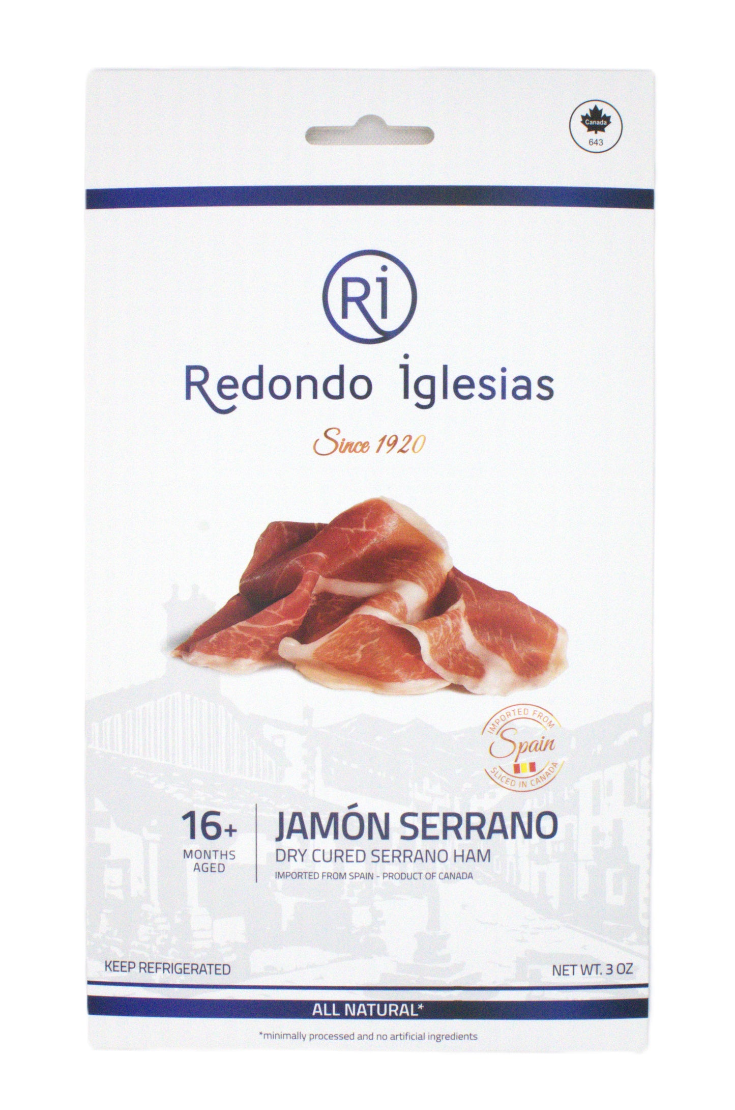 SERRANO HAM GRAN RESERVA SLICED - 3 OZ