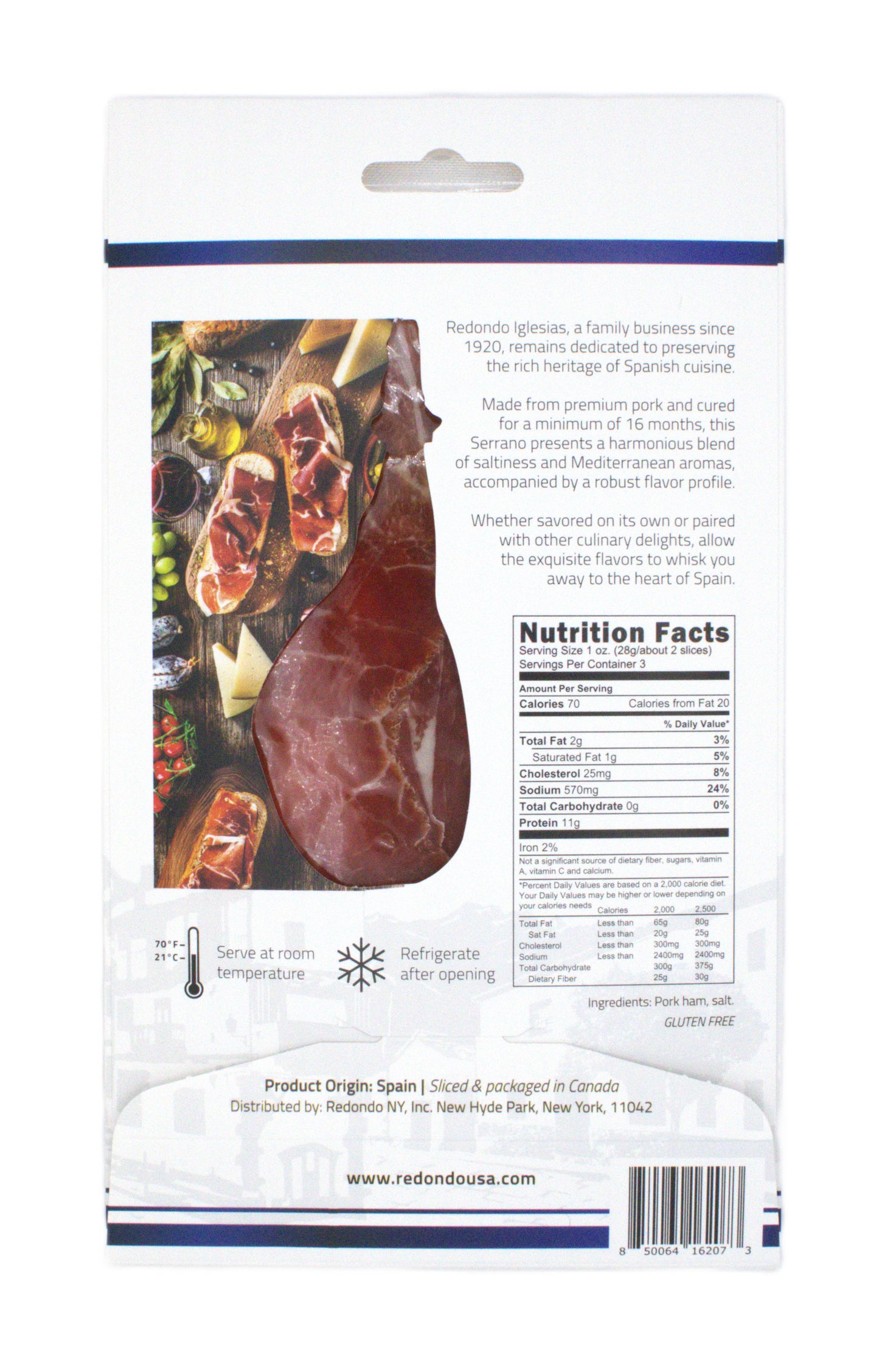 SERRANO HAM GRAN RESERVA SLICED - 3 OZ