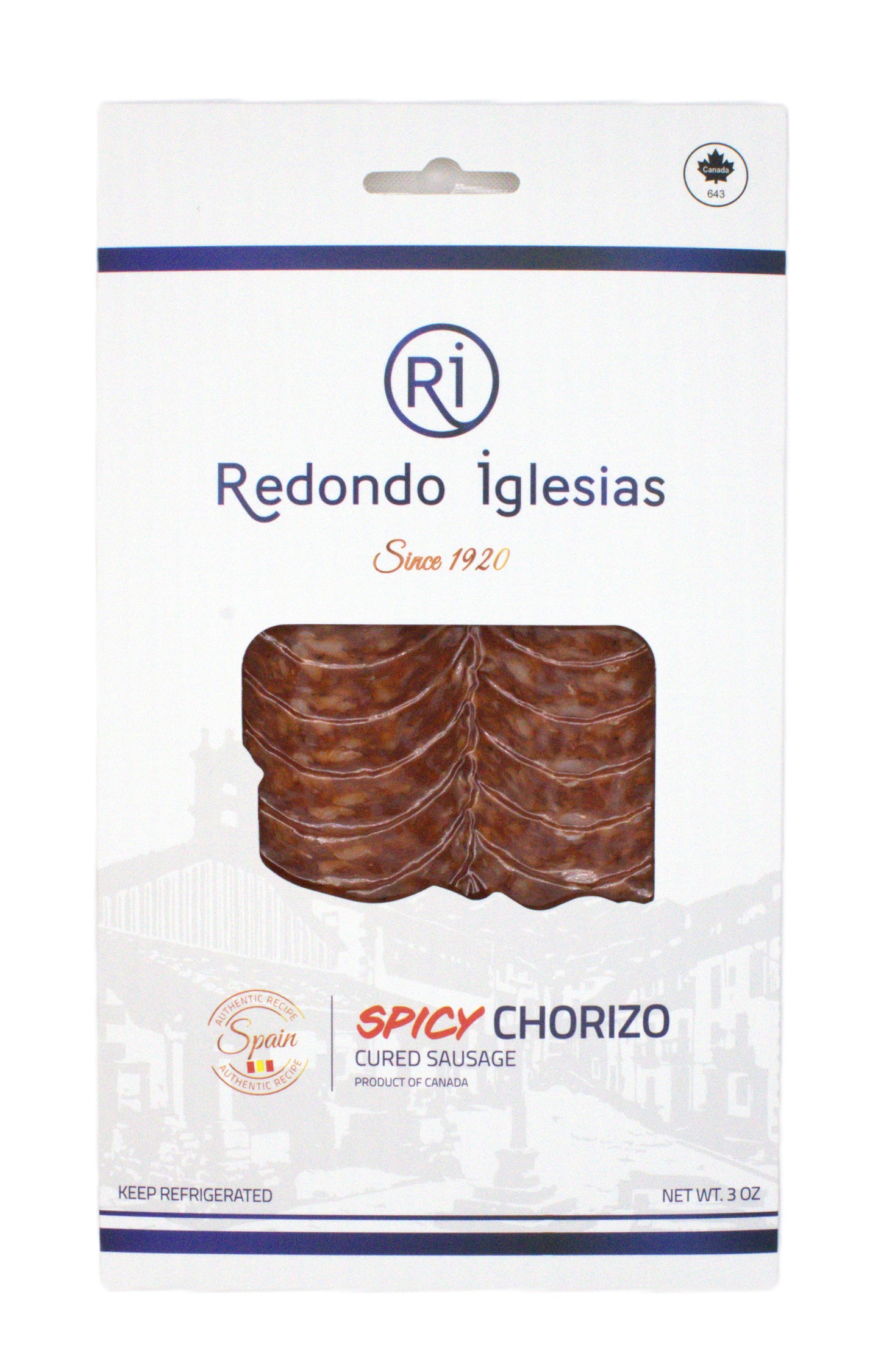 SPICY CHORIZO SLICED - 3 OZ
