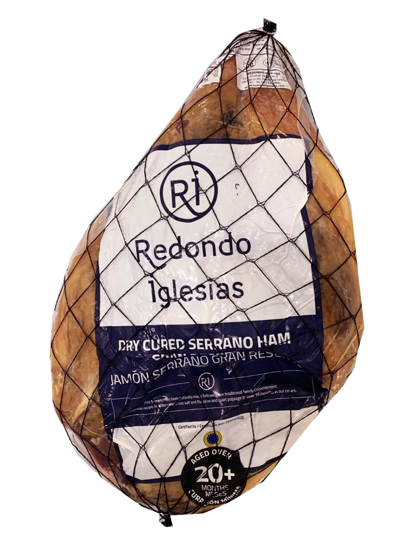 SERRANO HAM ORO - 20 MONTHS AGED - BONELESS