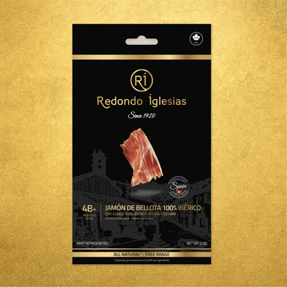 100% Iberico Ham Acorn-Fed  48 months aged  - Sliced 2oz